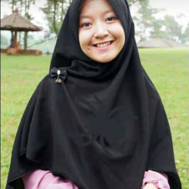 Khimar syari jilbab hitam kerudung murah