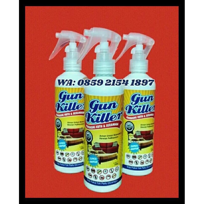 Gun Killer Obat Pembasmi Kutu Kasur Dan Sofa,Tumbila,Tungau,Petinggi. Bermutu