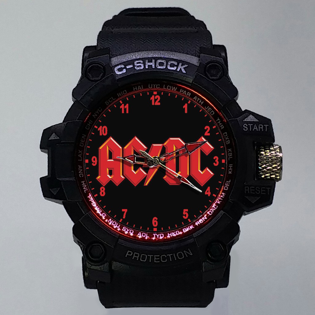 (ISTIMEWA BOSSQUE) JAM TANGAN ACDC LIST MERAH - EXCLUSIVE 9