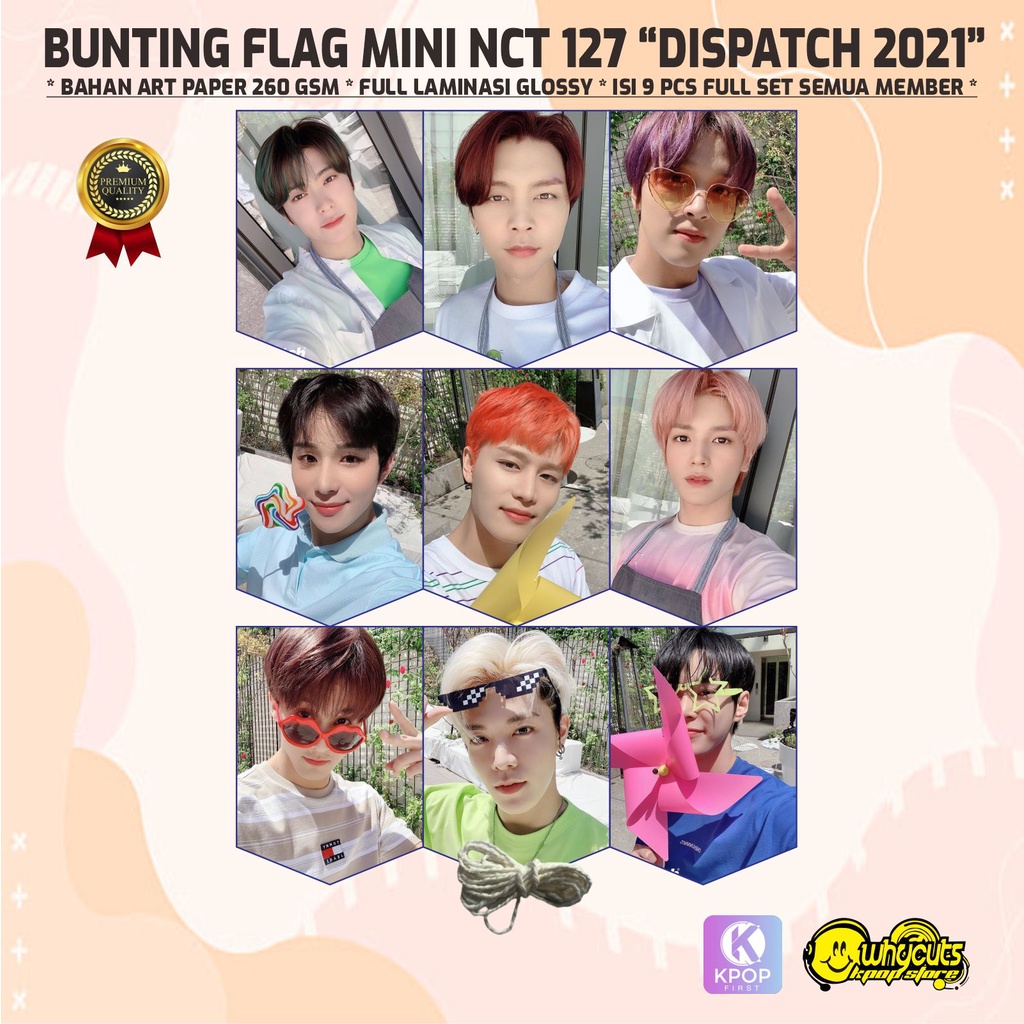 BUNTING FLAG / GARLAND FLAG MINI PREMIUM NCT 127