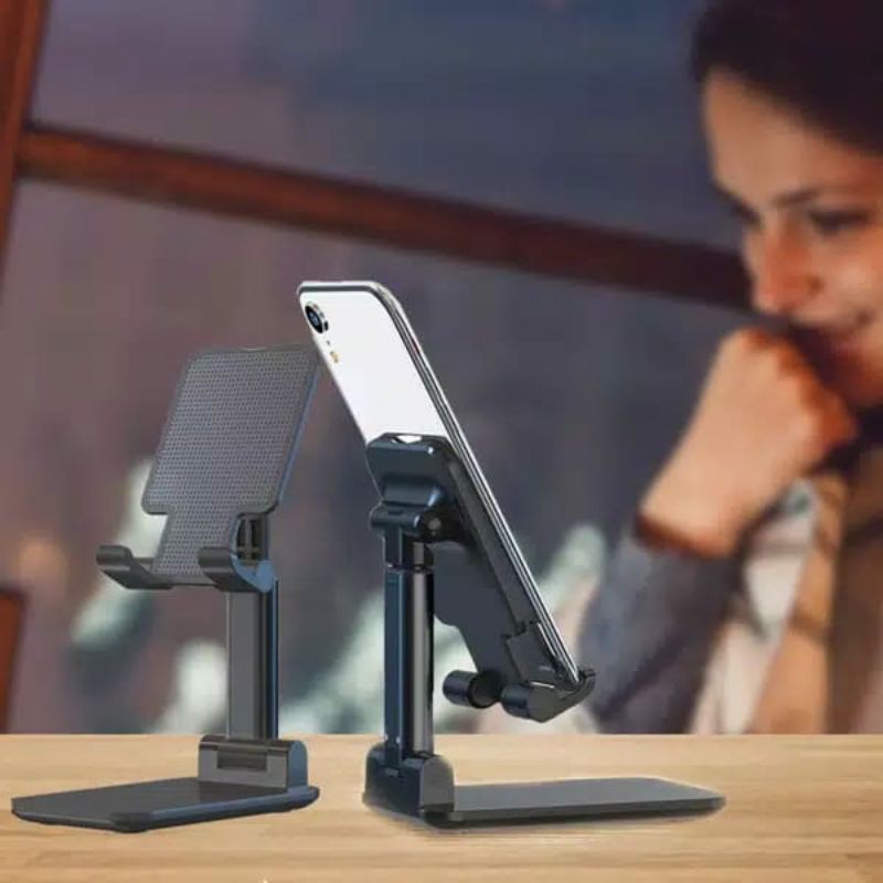 FOLDING DESKTOP PHONE STAND HOLDER HP - STAND DUDUK HP - PHONE HOLDER BISA DI LIPAT