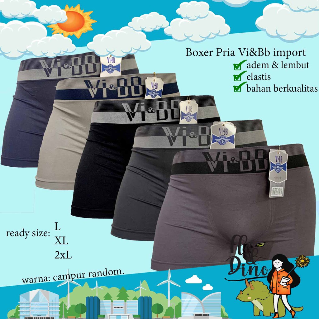 BOXER PRIA IMPORT VIBB | VI&BB PRO PREMIUM KATUN 1Pcs