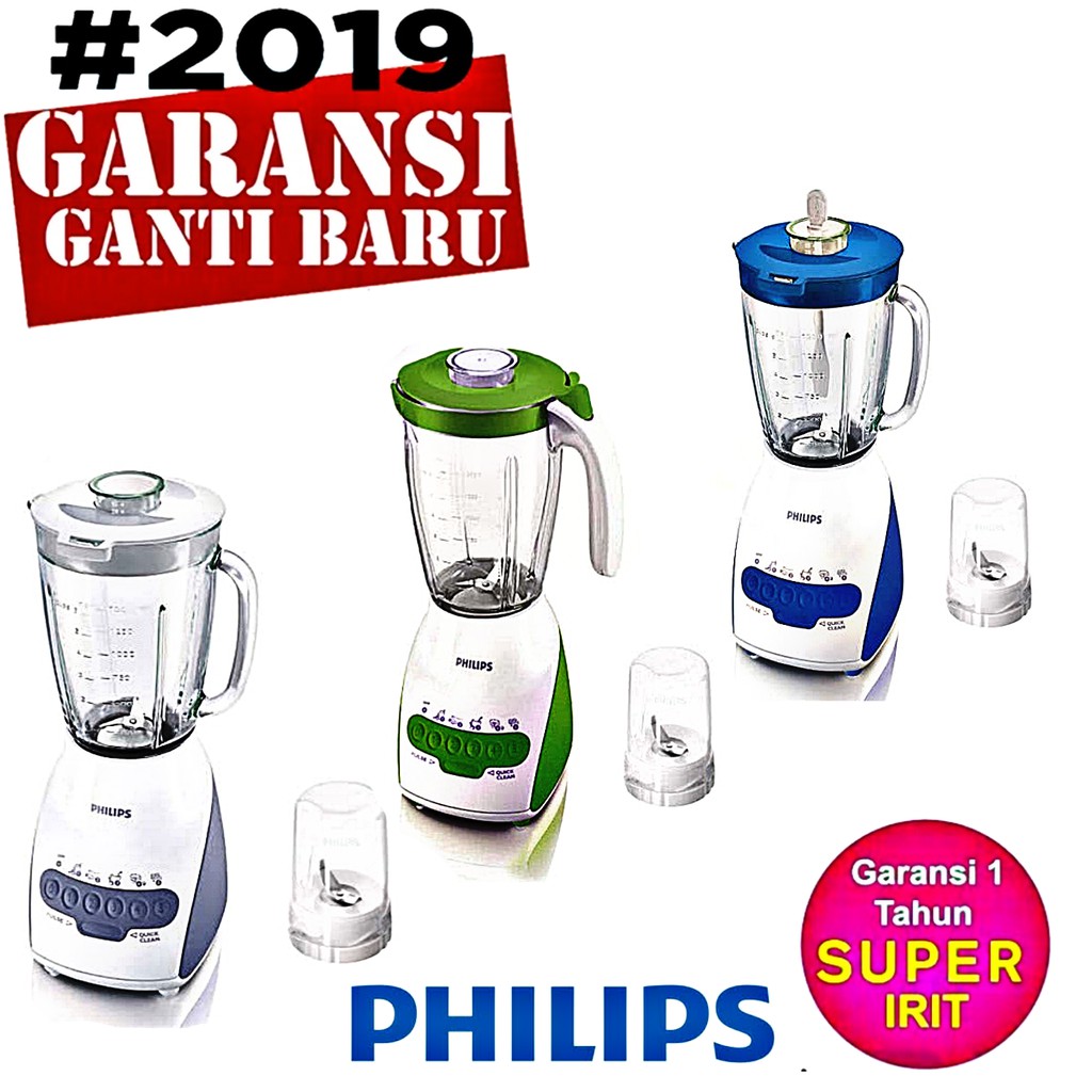 blender philips HR-2116/15 kapasitas 2 liter kaca dan mika kuat irit dan tahan lama blender juicer