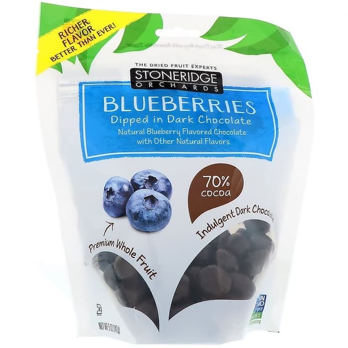

Stoneridge Orchards Blueberries Dipper in Dark Chocolate 142 Gram