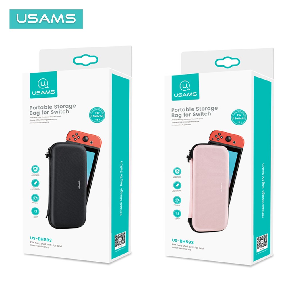 USAMS BH593/BH594 PORTABLE STORAGE BAG FOR NINTENDO SWITCH/SWITCH LITE