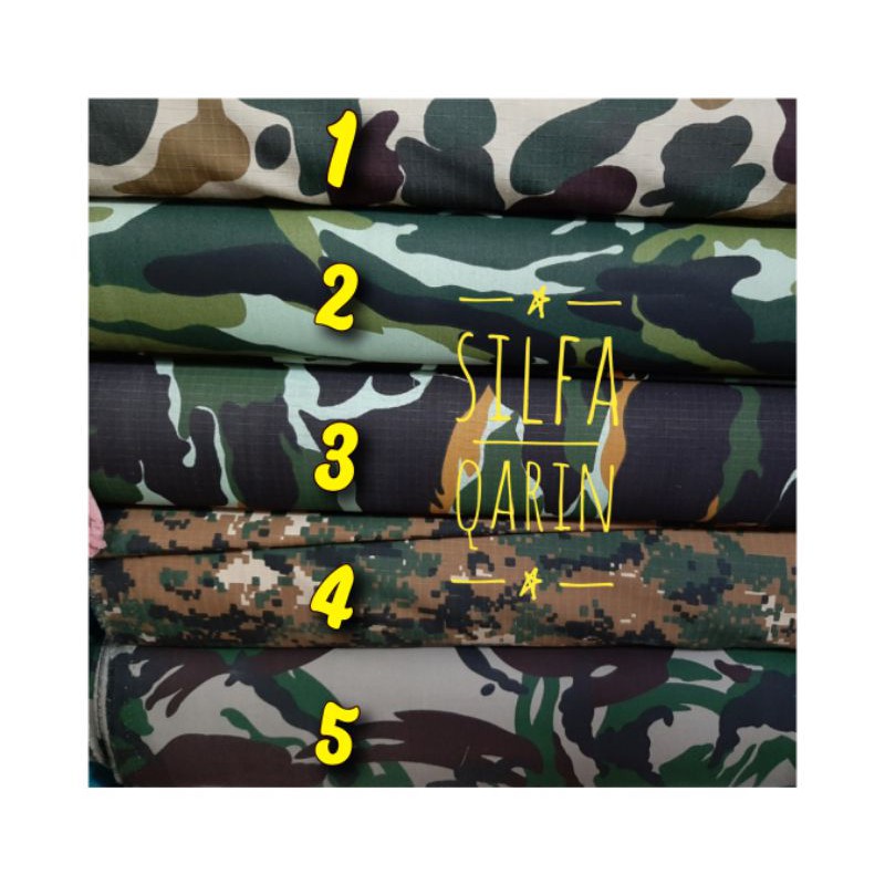 KAIN LORENG ARMY (TNI) _ BAHAN LORENG TNI AD/AU/AL (Harga Per 0.5 Meter)