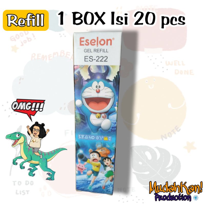 

REFILL PULPEN DORAEMON 0.5 mm [ 1 Box isi 20 ] [ 1 Box isi 10 ] / refill gel / isi Bolpoint / Doraemon / Bolpoin isi ulang / Eselon / Tinta Bolpoin / 1 BOX isi 20