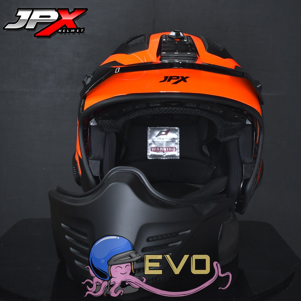 HELM JPX MOTOCEOSS_JPX MX 726R - FLUO RED GLOSS (ONGKIR 2 KG)