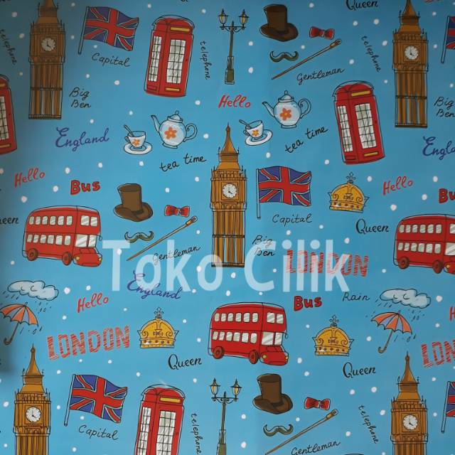 

kertas/kado/wrap/bungkus/paper/london/england/UK/buku/souvenir/meja