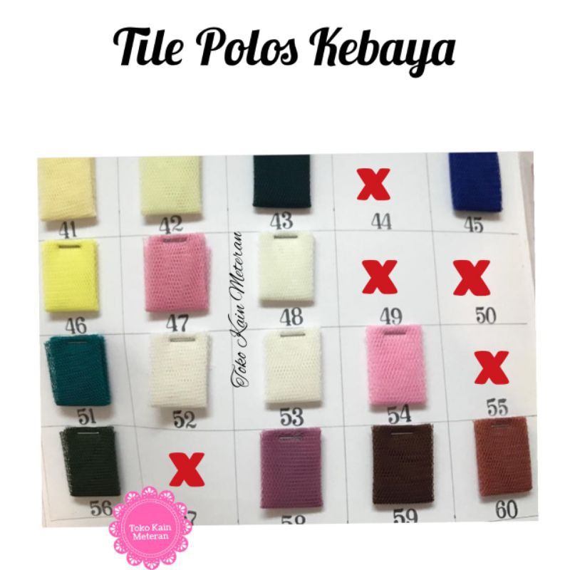 KAIN TILE TULLE POLOS HALUS PREMIUM