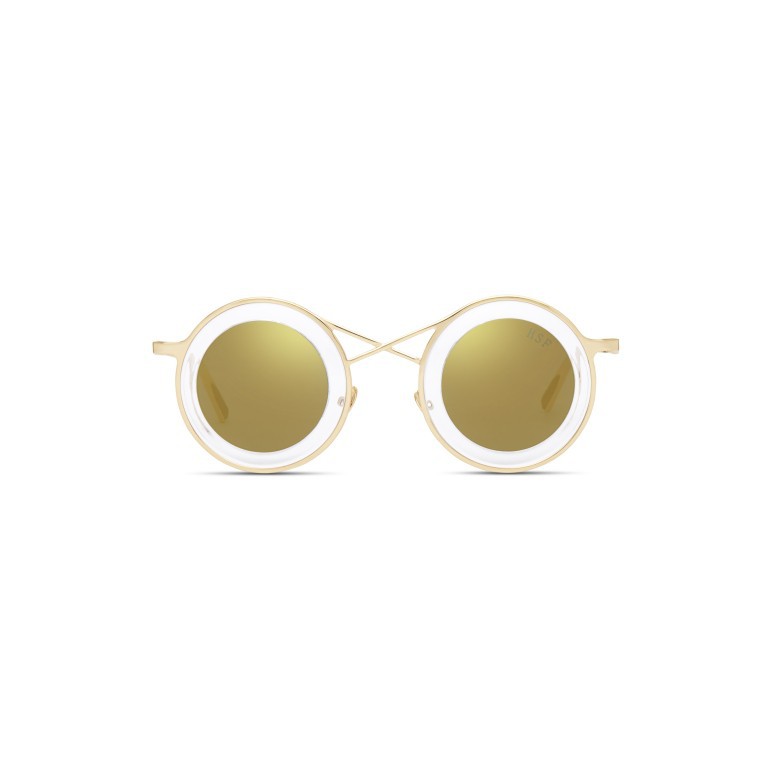 

Promo HSFeyewear Round X gold Murah