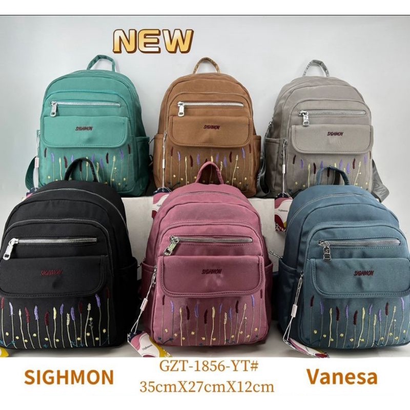 TAS RANSEL WANITA SIGHMON. TERBARU IMPORT ORI