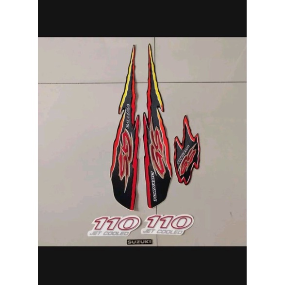 Stiker Suzuki GS tornado 110 merah 1997