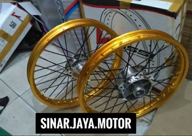 Velg paketan sepaket velg supra 125 set 140 140 17 depan belakang ukuran 140 140 17 pemasangan pnp