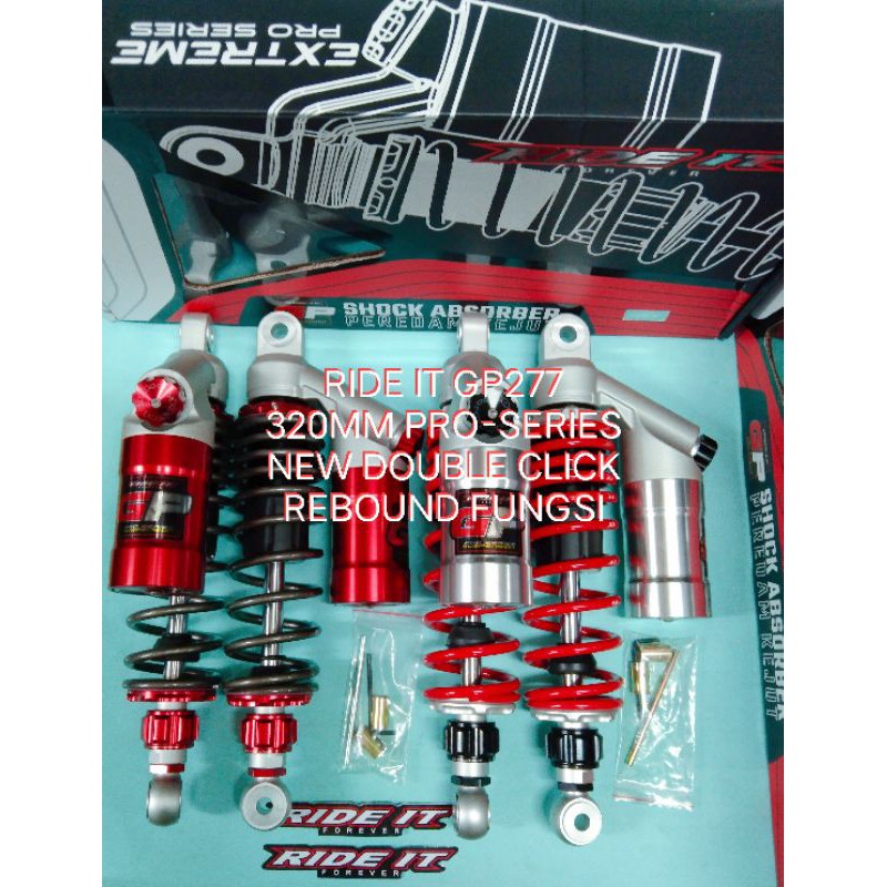 shock/shok belakang ride it gp277 DOUBLE klik 280mm/320mm/340mm RX king Vega jupiter Tiger gl pro sm