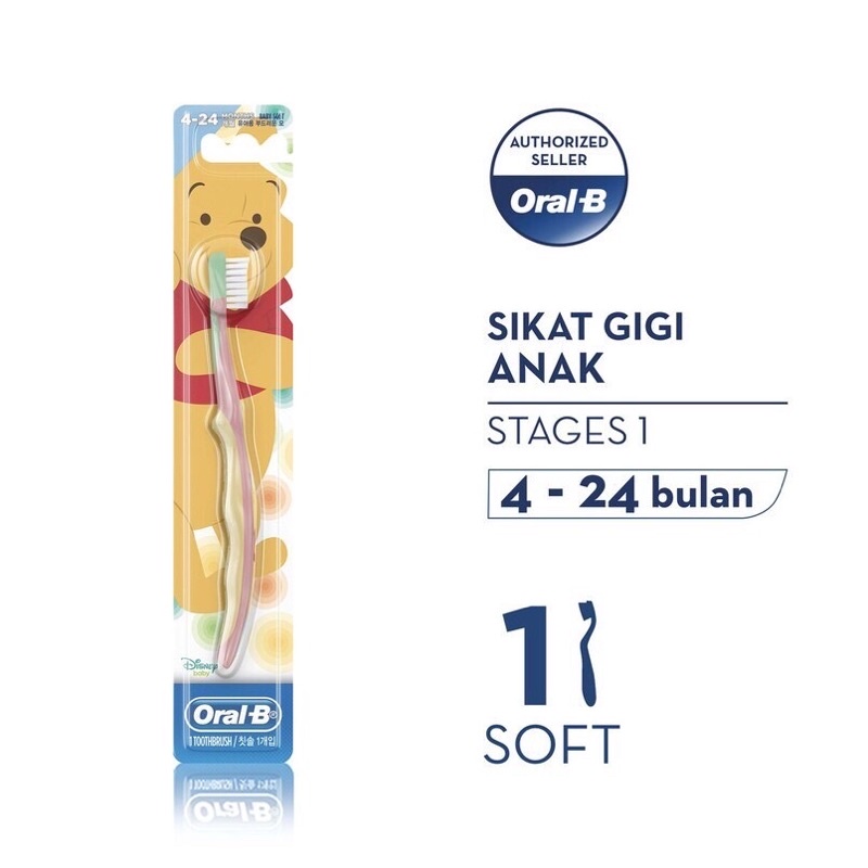 Oral-B Sikat Gigi Anak Bayi Stages 1 / Stages 2