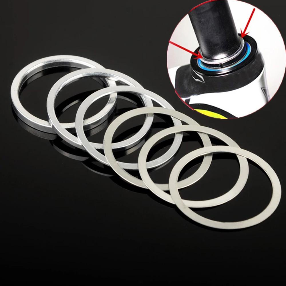 Nickolas1 Headset Sepeda Spacer 6 Pcs Penutup Debu Tuning Halus Sepeda Headset Cincin Bersepeda Aksesoris Gasket