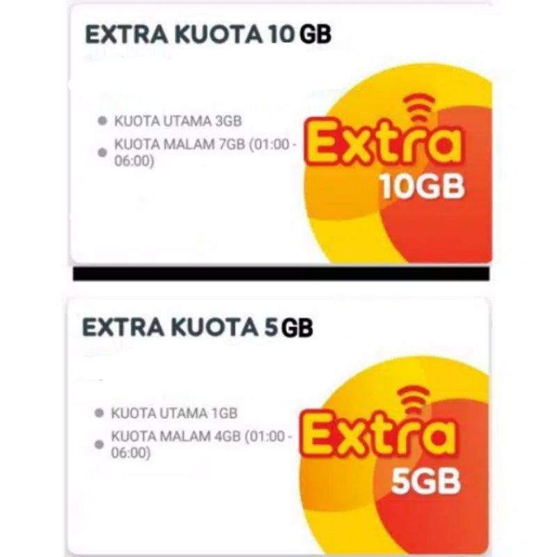 Indosat Extra Kuota 5GB, 10GB, 15GB