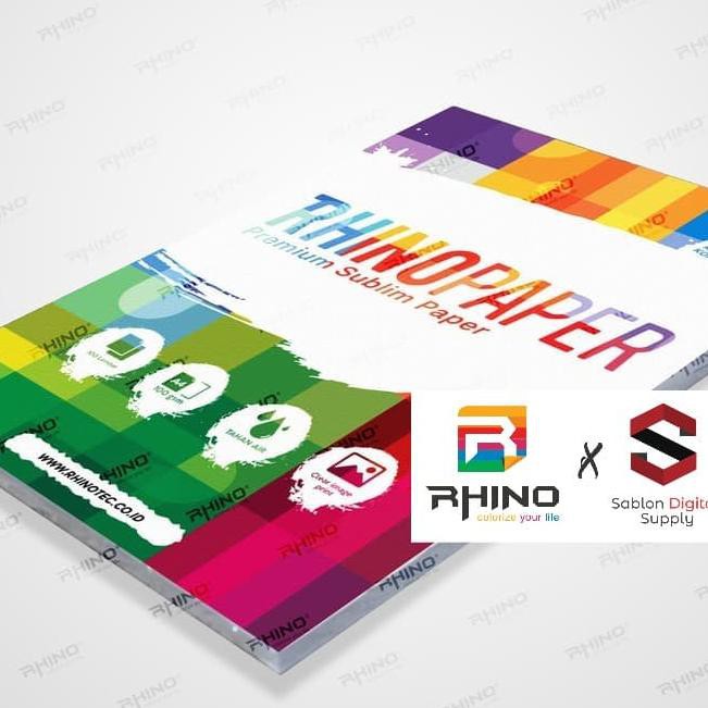 

Kertas Sublim / Sublimation Paper Premium Rhino Paper Ukuran A4