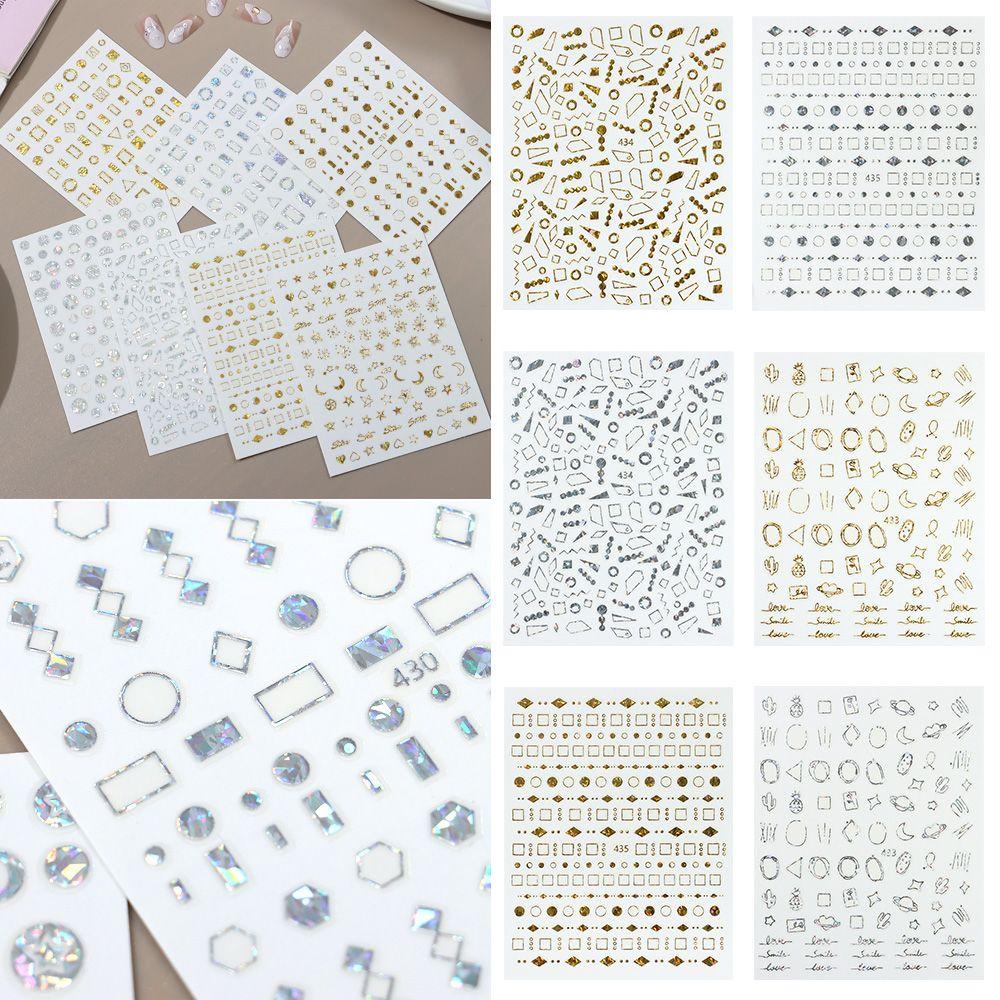 R-flower 3D Stiker Kuku DIY Dekorasi Nail Art Wanita Gadis Manicure