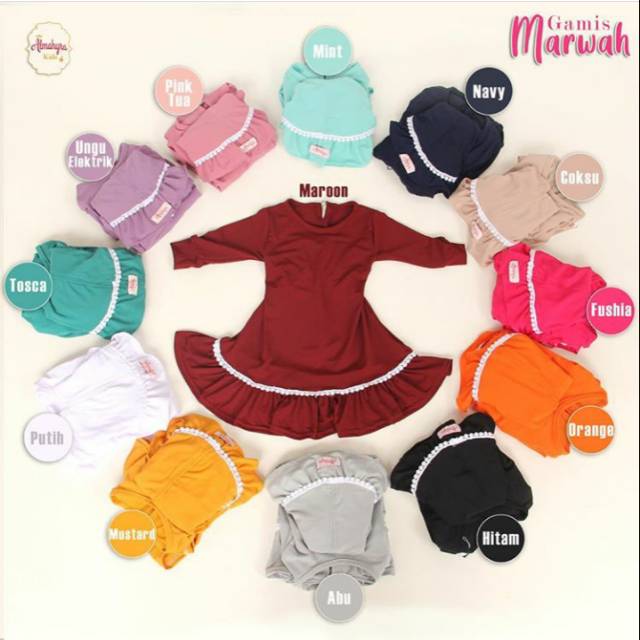 Gamis marwah original by Almahyra.kids