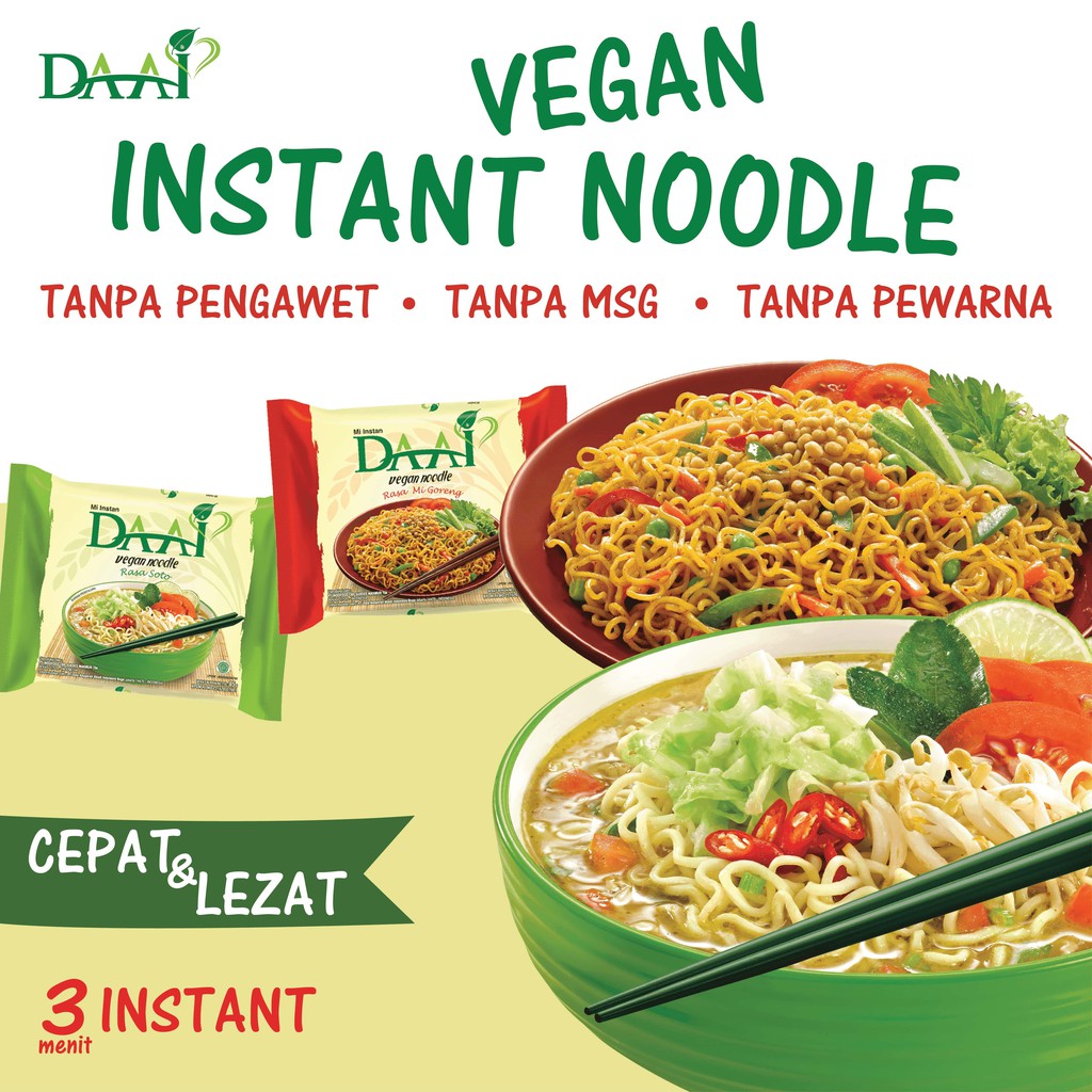 

Mie instan DAAI Vegan
