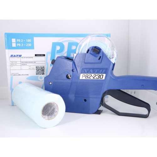 Sato PB230 Abjad Angka Printer Hand Label Harga PB-230 Price Gun Mesin Banderol Labeller Tembakan Harga