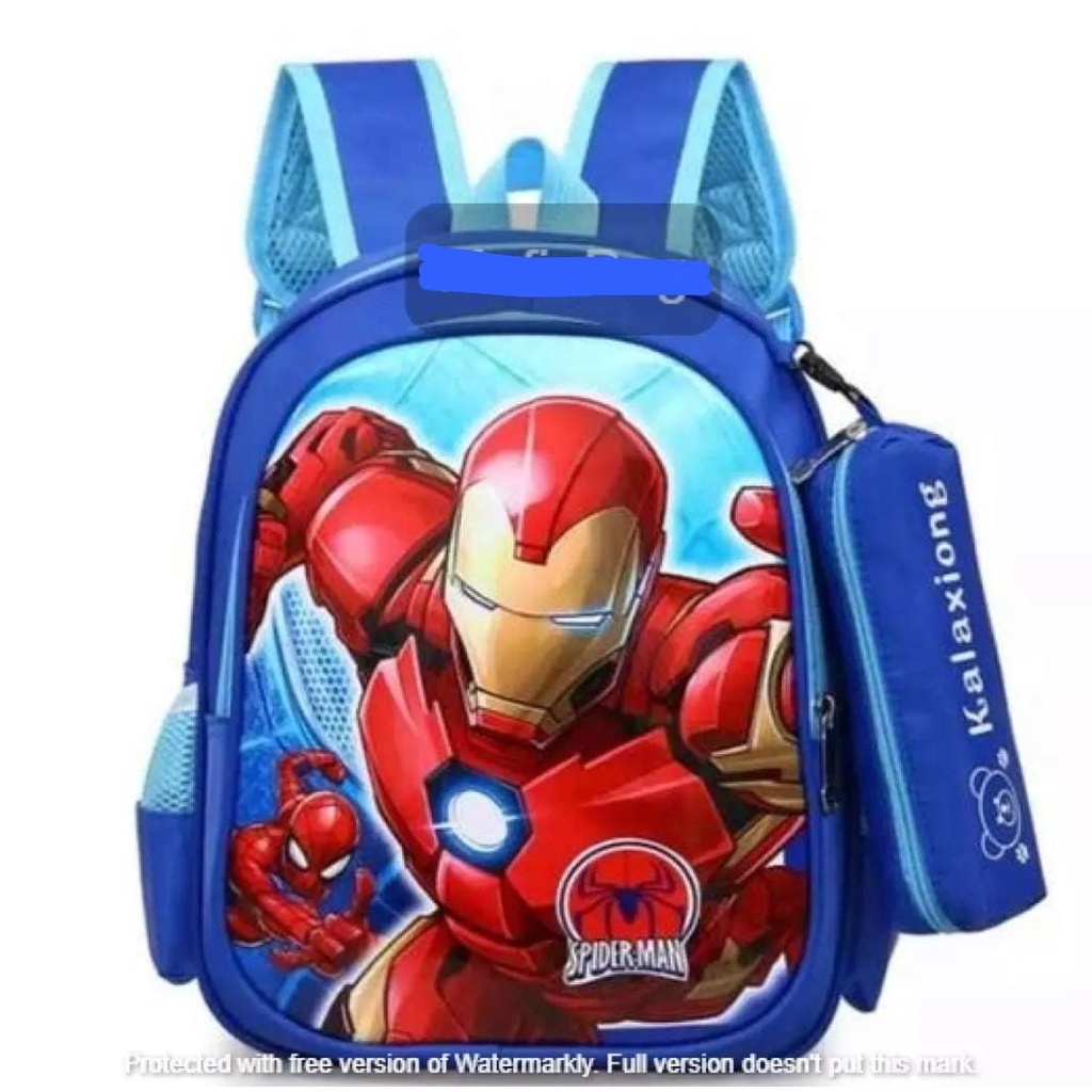 Tas Anak Iron Man tas marvel Iron Man tas anak karakter film Tas anak cowo tas anak laki-laki