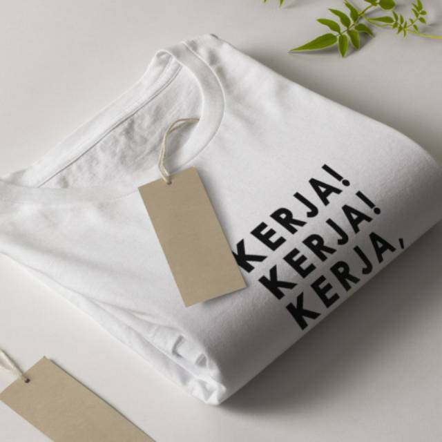 KAOS KATA KATA KERJA TIPES TULISAN SEHARI HARI CUSTOM DESAIN