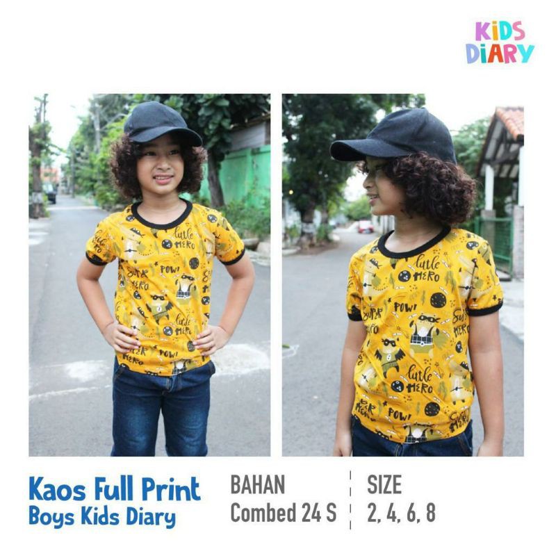 Kaos Full Print Boys Kids Diary
