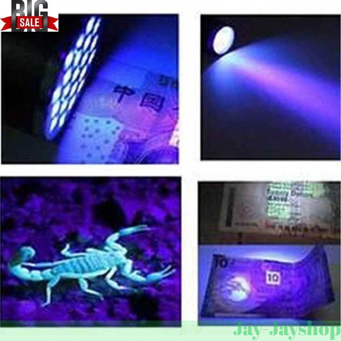 Senter LED Mini Ultraviolet UV 9 LED