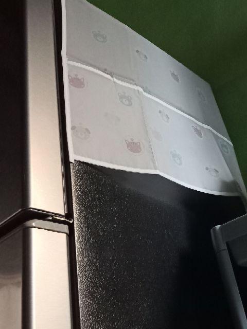 Taplak Cover  Kulkas  Organizer / Fridge Refrigerator Cover/taplak Kulkas Anti Air/ Penutup Kulkas