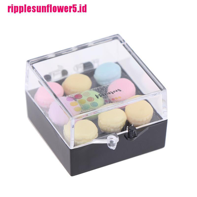 1 Set Miniatur Macaron Tea Snacks Skala 1: 12 Untuk Dekorasi Dapur Rumah Boneka