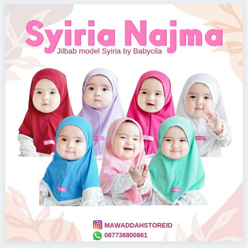 Hijab Jilbab Syiria Najma anak bayi by BABYCILA