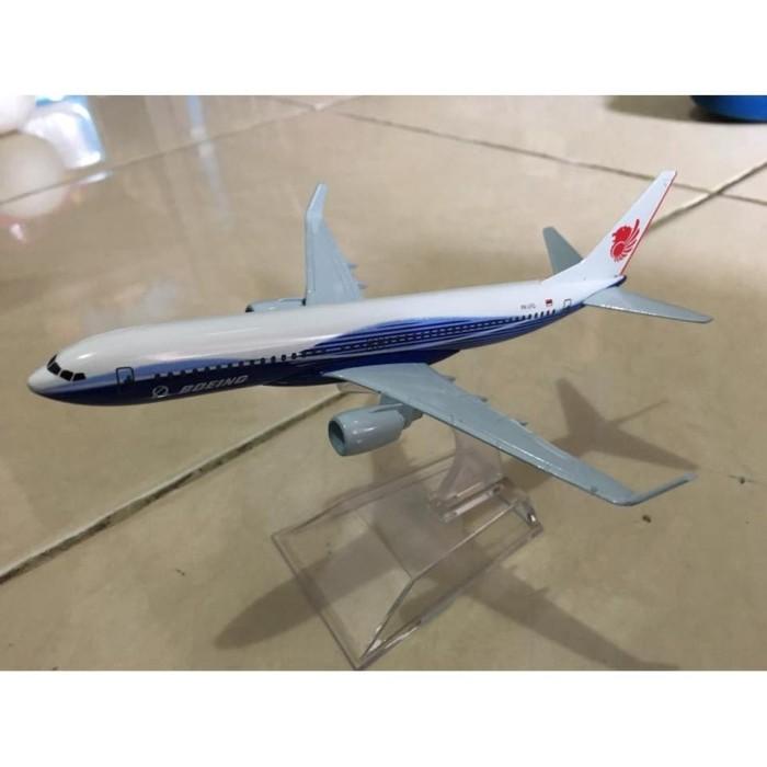 Diecast | Pesawat Diecast Miniatur Lion Air Biru
