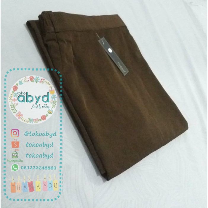 Rok Warna Coklat Pramuka dan Rok Warna Hitam  Model A untuk Pembina / Guru / PNS (ada karet di pingg