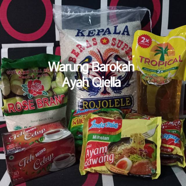 

Paket Sembako Murah || Beras,Minyak,gula,Teh,Mie