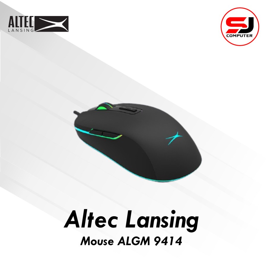 Mouse Gaming Altec Lansing ALGM-9414 Hitam RGB Colorlights  3600DPI
