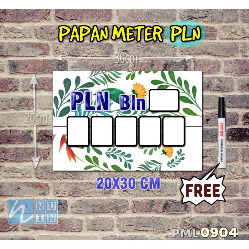 

Nuin Papan Meter Listrik PLN PAM motif Unik - Lukis 04