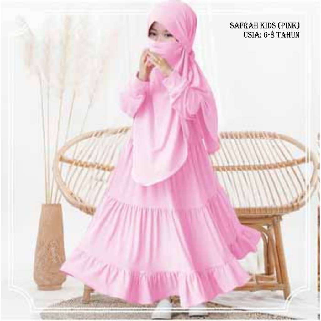 FenishaStore Baju Gamis Anak Perempuan Terbaru SAFRAH Kids Bisa Bayar Ditempat COD