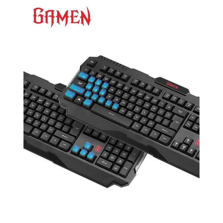 Gaming Keyboard GAMEN GK100 Rainbow Backlight Waterproof - Garansi Resmi 1 Tahun