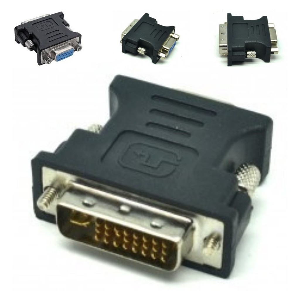 Kabel Konektor Adapter Inverter VGA Female Ke Male DVI.I Dual Link Video PC 111158