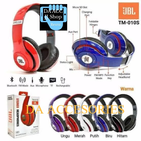 Headset Bluetooth Bando JBL TM-010S