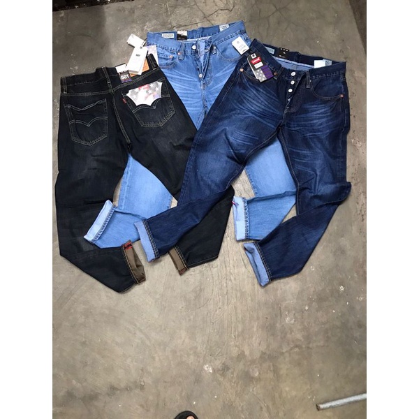 Celana jeans Levis 501 made in usa Celana Panjang Pria Celana Jeans Levis 501 import