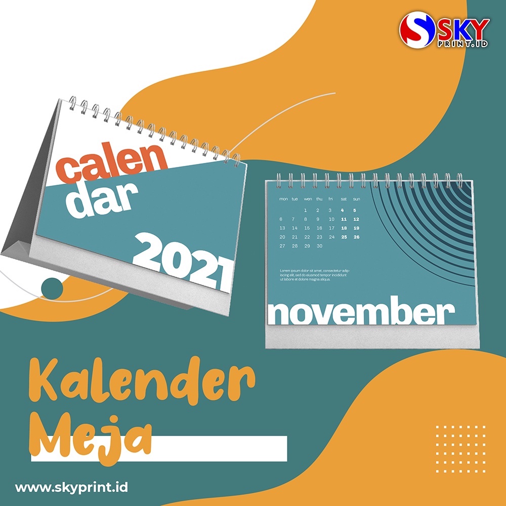 

Kalender Duduk / Kalender Meja A5 | Art Carton 230 & Duplex Board