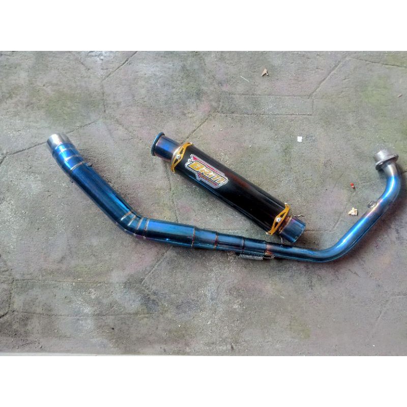 knalpot BRM black bluemoon for CBR faselift
