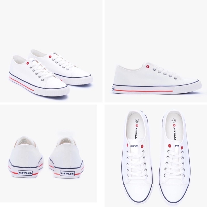 Sepatu Unisex Airwalk Jaxon White Original Sneakers Casual HANYA READY SIZE 41