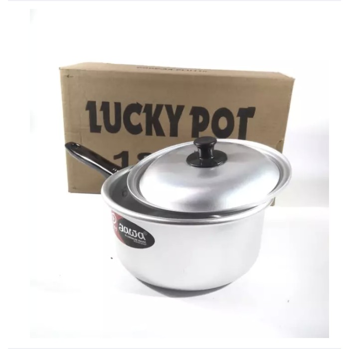 Panci Gagang Lucky Pot Mie / Panci Susu / Saucepan / Panci Rebus Susu Mie Instant Diameter 18 Cm Luc