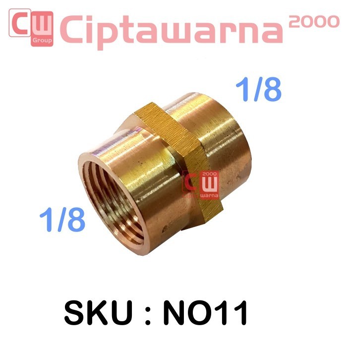 Adapter Sock sok Dalam 1/8 1/4 1/2 Kuningan 1/8&quot; 1/4&quot; 1/2&quot; Brass -