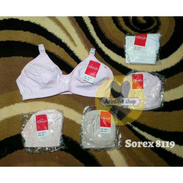 Bh Bra Menyusui Sorex 8119 {Cup Sedang} Nursing Bra Tanpa Kawat |jx